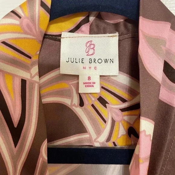 Julie Brown Melanie Top Chocolate Dandies Brown Size 8 - Picture 7 of 9